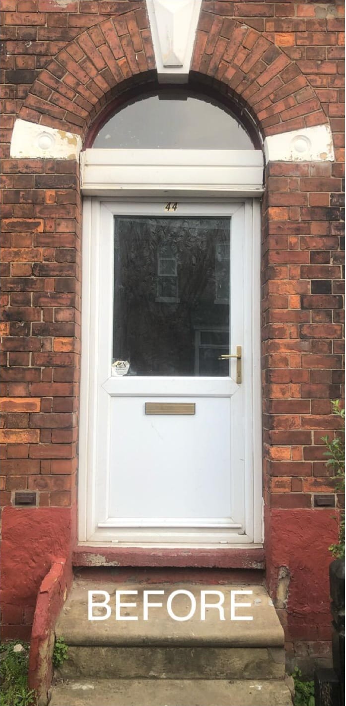 Original Door - Before GBS New Handcrafted Timber Door
