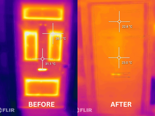 Energy efficient bespoke timber door